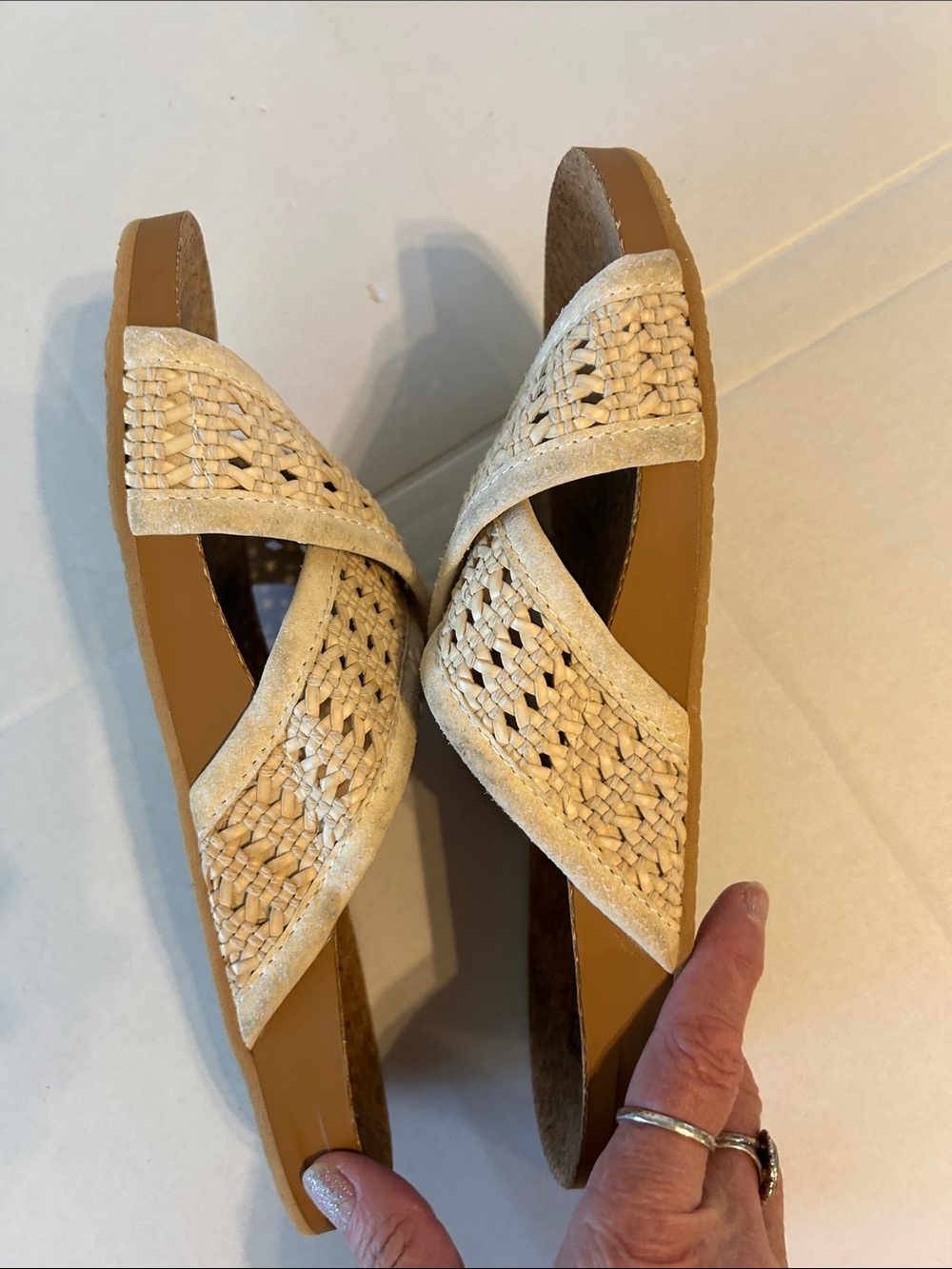 REEF WOMENS CUSHION WOVEN BLOOM SLIDE SANDAL SZ 7.5 - Picture 5 of 6